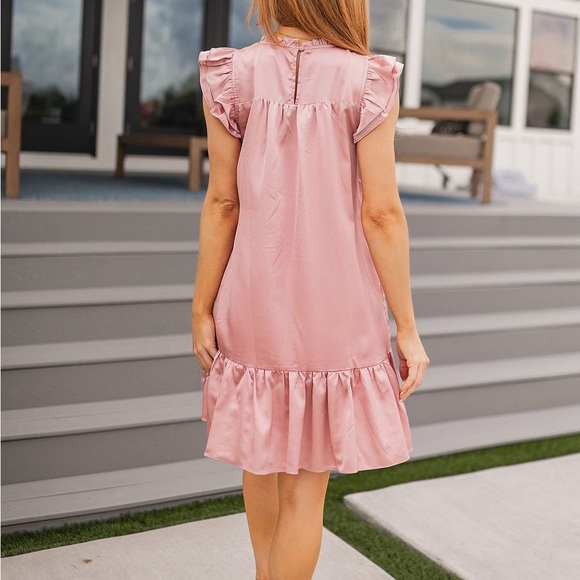 Mittoshop Satin Dress with Pockets - Picture 8 of 9